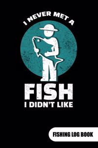 I never met a fish I didn´t like. Fishing log book