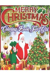 Merry Christmas Coloring Book for girl