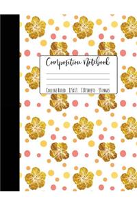 Tropical Flower Composition Notebook