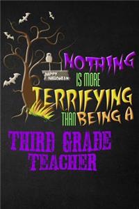 Funny Third Grade Teacher Notebook Halloween Journal