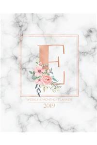 Weekly & Monthly Planner 2019