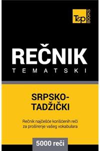 Srpsko-Tadzicki Tematski Recnik - 5000 Korisnih Reci
