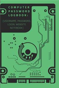 Computer Password Logbook