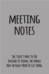 Meeting Notes