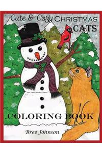 Cute & Cozy Christmas Cats Coloring Book