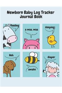 Newborn Baby Log Tracker Journal Book