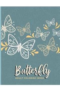 Butterfly Adult Coloring Book