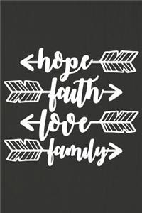 Hope Faith Love Family