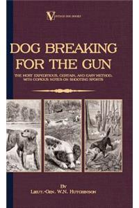 Dog Breaking for the Gun