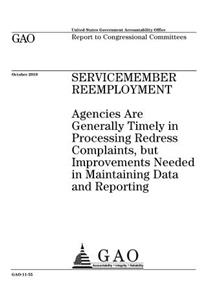 Servicemember reemployment