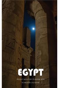 Egypt Pocket Monthly Planner 2018