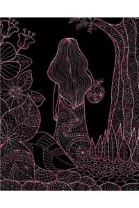 Bullet Journal Notebook Girl in the Woods 5
