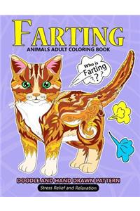 Farting Animals Adult Coloring Book