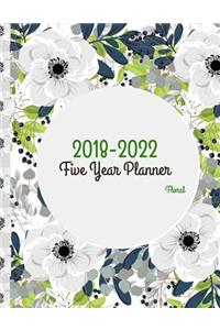 2018 - 2022 Floral Five Year Planner