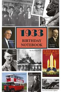 1933 Birthday Notebook