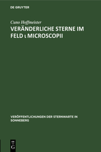 Veränderliche Sterne Im Feld ι Microscopii