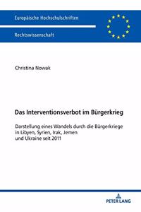 Das Interventionsverbot im Buergerkrieg