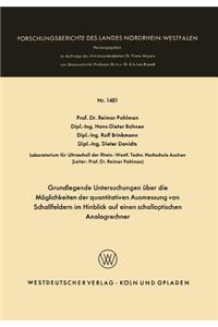 Grundlegende Untersuchungen über die Möglichkeiten der quantitativen Ausmessung von Schallfeldern im Hinblick auf einen schalloptischen Analogrechner