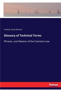 Glossary of Technical Terms