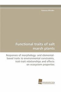 Functional Traits of Salt Marsh Plants