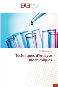 Techniques Danalyse Biochimiques