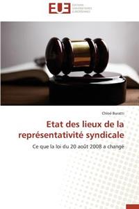 Etat Des Lieux de la Représentativité Syndicale