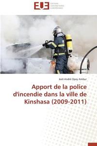 Apport de la Police d'Incendie Dans La Ville de Kinshasa (2009-2011)