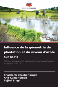 Influence de la géométrie de plantation et du niveau d'azote sur le riz