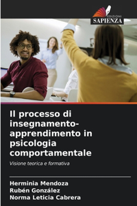 processo di insegnamento-apprendimento in psicologia comportamentale