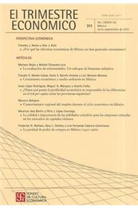 El Trimestre Economico No. 311 Julio-Septiembre de 2011. Volumen LXXVIII (3)