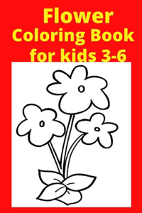 Flower Coloring Book for kids 3-6