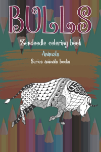 Zendoodle Coloring Book Series Animals Books - Animals - Bulls