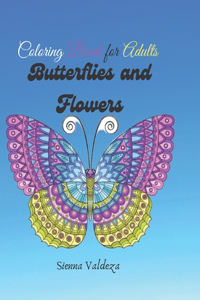 Butterflies and flowers /coloring book for adults