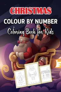 Christmas Colour By Number Coloring Book for Kids