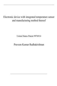 Electronic device with integrated temperature sensor and manufacturing method thereof