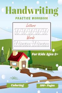 Handwriting practice workbook for kids 3+
