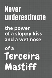 Never underestimate the power of a sloppy kiss and a wet nose of a Terceira Mastiff
