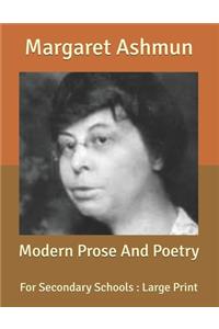 Modern Prose And Poetry