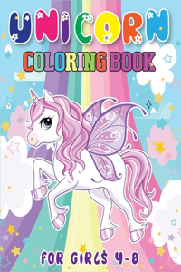 Unicorn Coloring Book for Girls 4-8