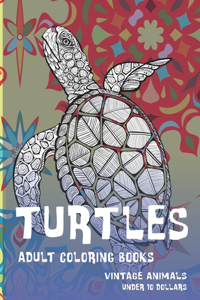 Adult Coloring Books Vintage Animals - Under 10 Dollars - Turtles