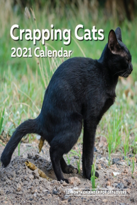 Crapping Cats Calendar 2021 - 12 Months for Cat Lovers