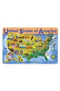 USA Map Puzzle (Wooden)