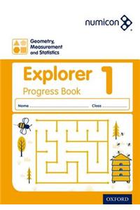 Numicon: Geometry, Measurement and Statistics 1 Explorer Progress Book (Pack of 30)