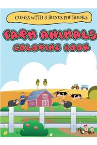 Coloring Books for 2 Year Olds (Farm Animals coloring book for 2 to 4 year olds)