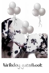 Dalmatian Birthday guest book