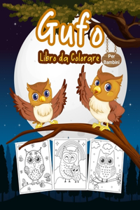 Gufo Libro da Colorare per Bambini