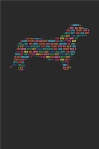 Corgidor Notebook 'Word Cloud' - Gift for Corgidor Lovers - Corgidor Journal