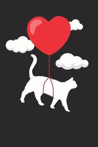 Valentine's Day Notebook - Valentine's Day Gift for Animal Lover - Valentine's Day Cat Journal - Cat Diary