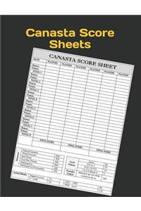 Canasta Score Sheets