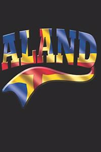 Aland Islands Flag Notebook